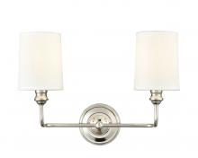 Millennium 99802-PN - Leena 2-Light Vanity Polished Nickel