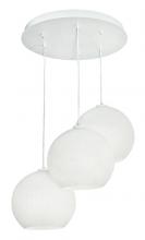 AFX Lighting, Inc. CLEP13WHRND3 - Cleo 3 Light Round Pendant,120V,White