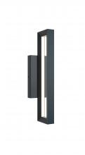 AFX Lighting, Inc. LEMW0518LAJUDBK - Liam Outdoor 18IN Black Wall Light