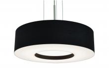 AFX Lighting, Inc. MCP1932LAJUDSN-BK - Montclair 19'' LED Pendant - Satin Nickel Finish - Black Shade