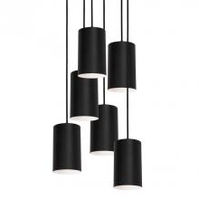 AFX Lighting, Inc. TYKP04MBBKRND6 - Tyke 24'' 6 Light Round Pendant - BK