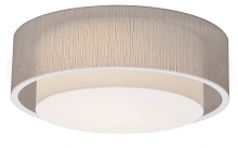 AFX Lighting, Inc. SAF2332LAJUD-JT - Sanibel 23'' LED Ceiling - White Finish Jute Shade