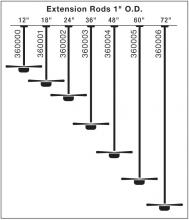  360005WCP - Fan Down Rod 60 Inch
