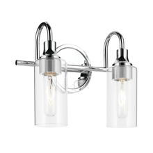 Kichler 55210CH - Kavi 12.5" 2-Light Vanity Light with Clear Glass in Chrome