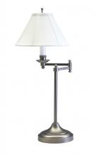 House of Troy CL251-AS - Club 25" Antique Silver Table Lamps with Swing Arm