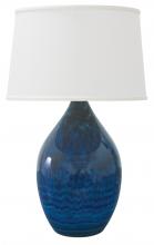 House of Troy GS202-MID - Scatchard 18.5" Stoneware Table Lamps in Midnight Blue