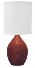 House of Troy GS301-CR - Scatchard 24" Stoneware Table Lamps in Copper Red