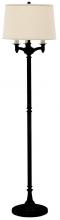 House of Troy L800-BLK - Lancaster 62.75" Black Six Way Floor Lamps