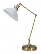 House of Troy OT650-AB-WT - Otis Industrial Table Lamps