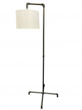 House of Troy ST601-GT - Studio Industrial Granite Down bridge Floor Lamp with Fabric Shade