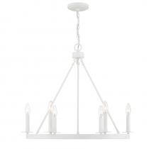 Savoy House M10093BQW - 6-Light Chandelier in Bisque White