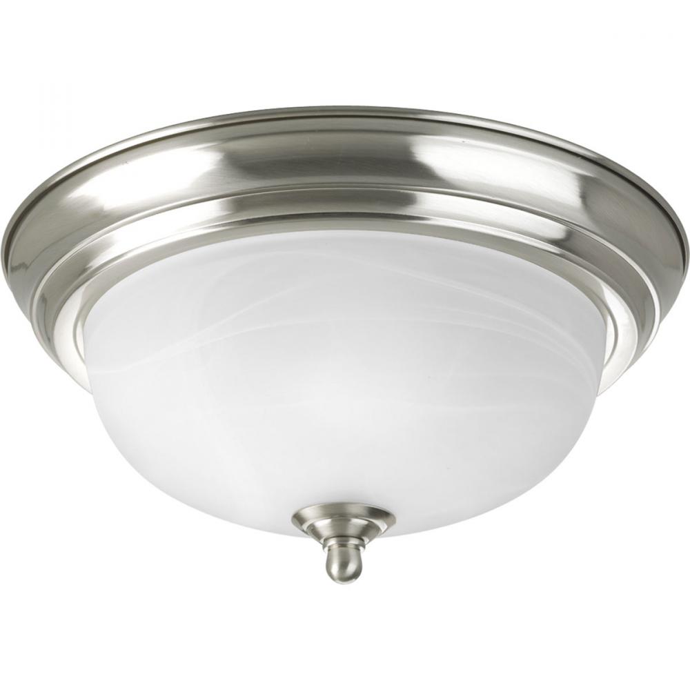 One-Light Dome Glass 11-3/8&#34; Close-to-Ceiling