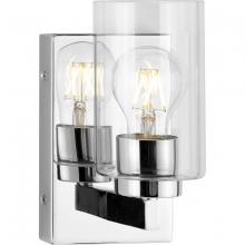  P300386-015 - Goodwin Collection One-Light Polished Chrome Modern Vanity Light with Clear Glass