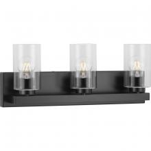  P300388-31M - Goodwin Collection Three-Light Matte Black Modern Vanity Light with Clear Glass