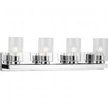  P300389-015 - Goodwin Collection Four-Light Polished Chrome Modern Vanity Light with Clear Glass