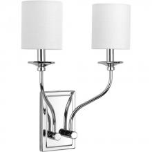 Progress P710019-015 - Bonita Collection Polished Chrome Two-Light Wall Sconce