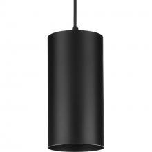 Progress P500356-031 - 6" Black Outdoor Aluminum Cylinder Cord-Mount Hanging Light