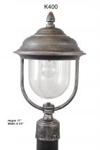 Melissa Lighting K400 - Kiss Lighting K400 Series Post Model K400 Small Outdoor Wall Lantern