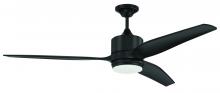 Craftmade MOB60FB3 - 60" Mobi Indoor/Outdoor (Wet) in Flat Black w/ Flat Black Blades