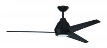 Craftmade ACA56FB3 - 56" Acadian Indoor/Outdoor (Wet) in Flat Black w/ Flat Black Blades