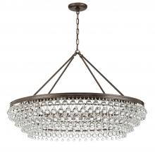 Crystorama 278-VZ - Calypso 8 Light Crystal Teardrop Vibrant Bronze Chandelier