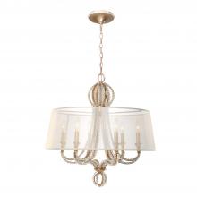 Crystorama 6767-DT - Garland 6 Light Distressed Twilight Chandelier