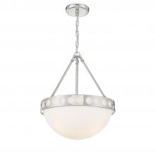 Crystorama KIR-B8105-PN - Kirby 3 Light Polished Nickel Chandelier