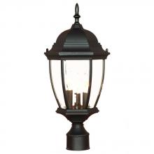 Acclaim Lighting 5017BK - Wexford Collection Post-Mount 3-Light Outdoor Matte Black Light Fixture