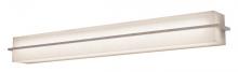 AFX Lighting, Inc. APV510540LAJD2WG-LW - Apex - Vanity Light Fixture - 4 Ft. - Weather Grey Finish - Linen White Wood/Acrylic Shade