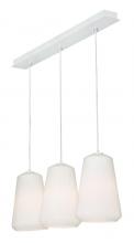 AFX Lighting, Inc. ISLP11WHLNR3 - Isla 3 Light Linear Pendant