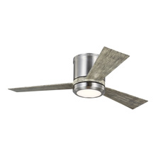 Generation Lighting 3CLYR42BSLGD-V1 - Clarity 42 LED - Brushed Steel w LGWO Blades