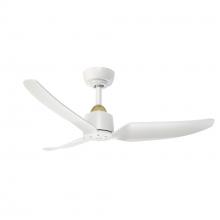 Kuzco Lighting Inc CF92942-BG/WH - Hugo 42-in Brushed Gold/Matte White FAN Ceiling Fan