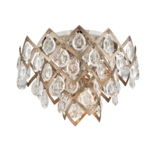 Corbett 214-33-SGL/SS - Tiara Semi Flush