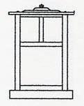 Arroyo Craftsman MC-10TWO-AB - 10" mission column mount with t-bar overlay