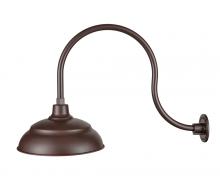 Millennium LEDRWHS14-ABR - R Series 1-Light LED Warehouse Shade Architect Bronze