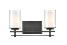 Millennium 5502-MB - Huderson 2-Light Vanity Matte Black