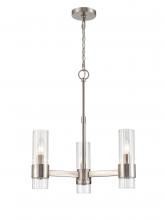 Millennium 9973-BN - Caberton 3-Light Chandelier Ceiling Light Brushed Nickel