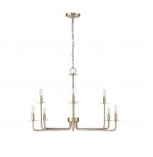 Millennium 12508-MG - Marceline 8-Light Chandelier Ceiling Light Modern Gold