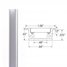 GM Lighting LED-CHL-WOS8 - Extruded 8 foot Mud-In Walk Over Channel