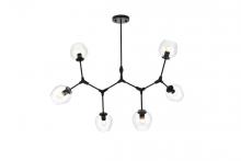 Elegant 1712G49BK - Cavoli 49 Inch Chandelier in Black