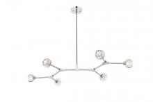 Elegant 3508D50C - Zayne 6 Light Pendant in Chrome