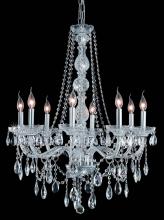 Elegant 7958D28C/RC - Verona 8 Light Chrome Chandelier Clear Royal Cut Crystal