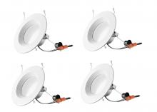 Elegant RN61527RF-4PK - 6 Inch Retrofit, 2700k, 96 Degree, Cri90, Etl, 15w, 75w Equivalent, 50000hrs, Lm1000, Dimmable