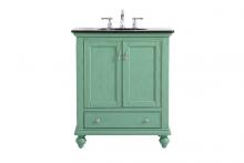 Elegant VF12330VM - 30 Inch Single Bathroom Vanity in Vintage Mint