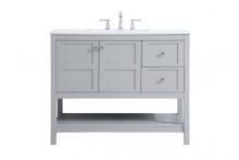 Elegant VF16442GR - 42 Inch Single Bathroom Vanity in Gray