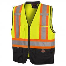 Pioneer V1024960-2/3XL - Zip Front Safety Vests - Multi Pockets