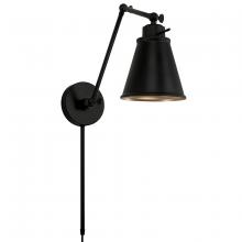 Austin Allen & Co. AA1011MB - Plug-In Optional Swing Arm Sconce in Matte Black