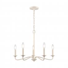 ELK Home EC89686/5 - Quinn 24'' Wide 5-Light Chandelier - Antique White